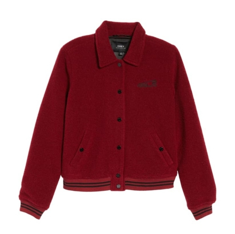 Obey Cambridge jacket (cranberry)